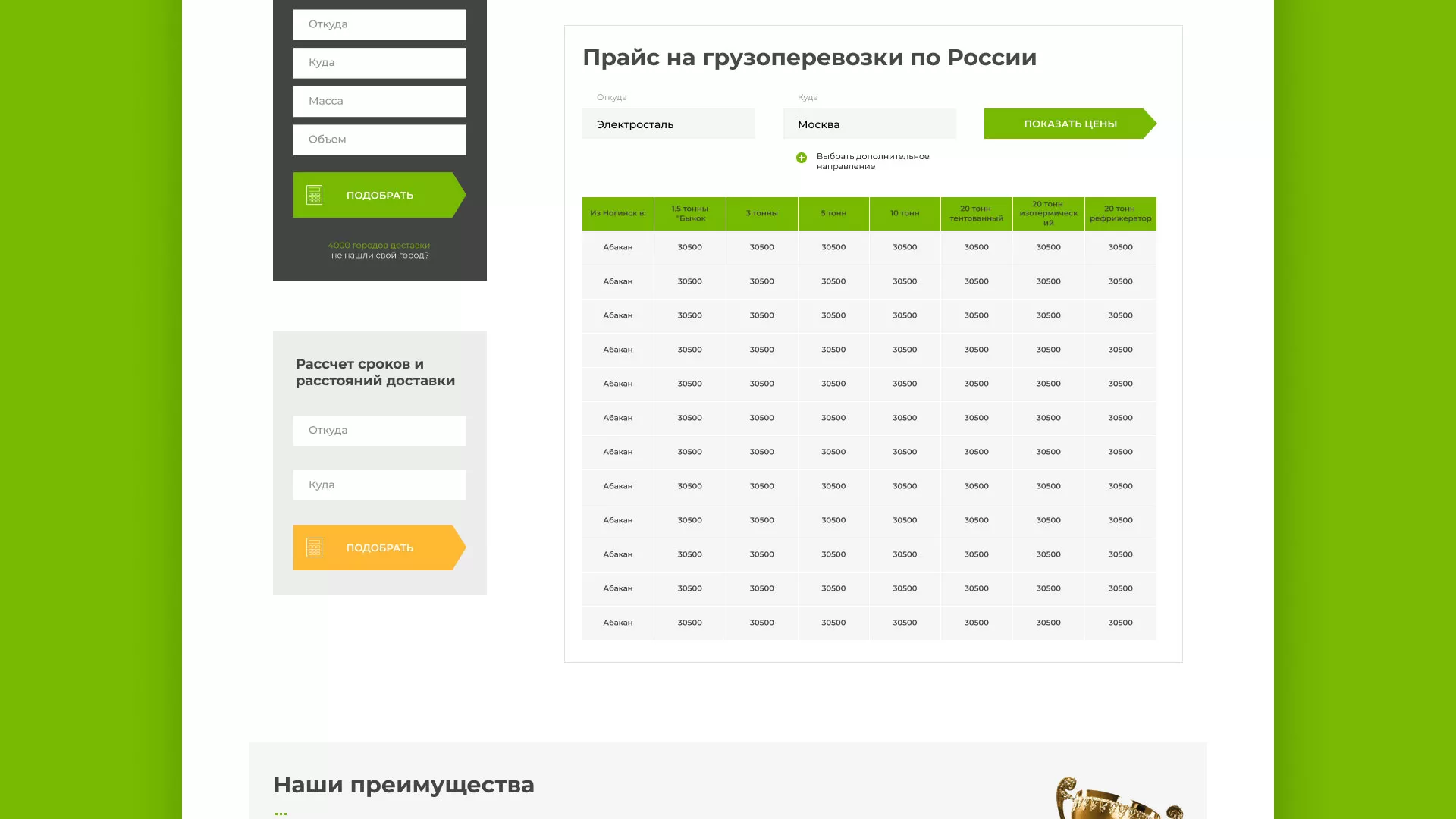 Разработка логотипа и сайта компании «Инком-Логистика» в Скопине