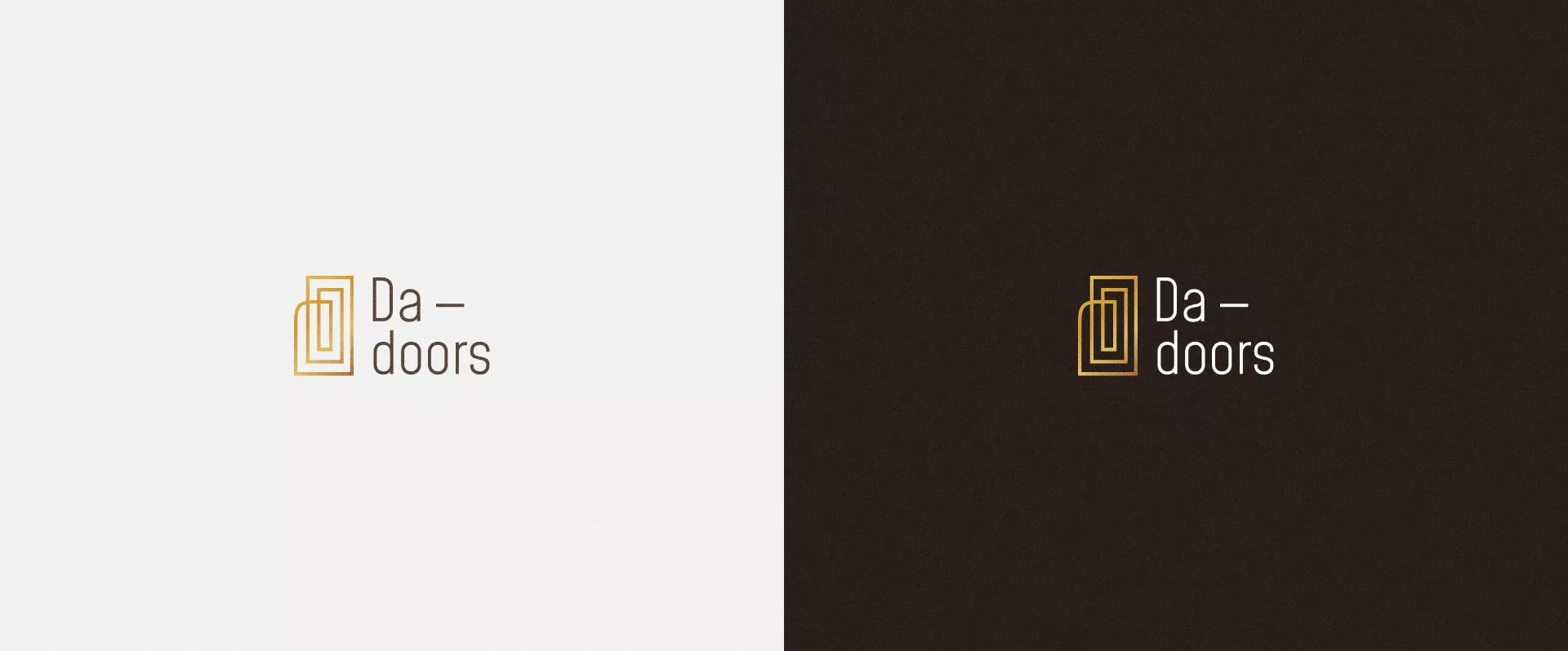 Разработка логотипа для компании «DA-DOORS» в Скопине